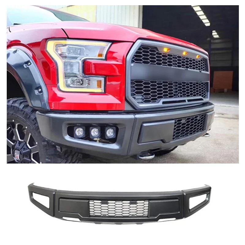 

Top Quality Auto Car Accessory PP Raptor Front Bumper Conversion Bumper Front Bumper Fits For F150 2015-2017