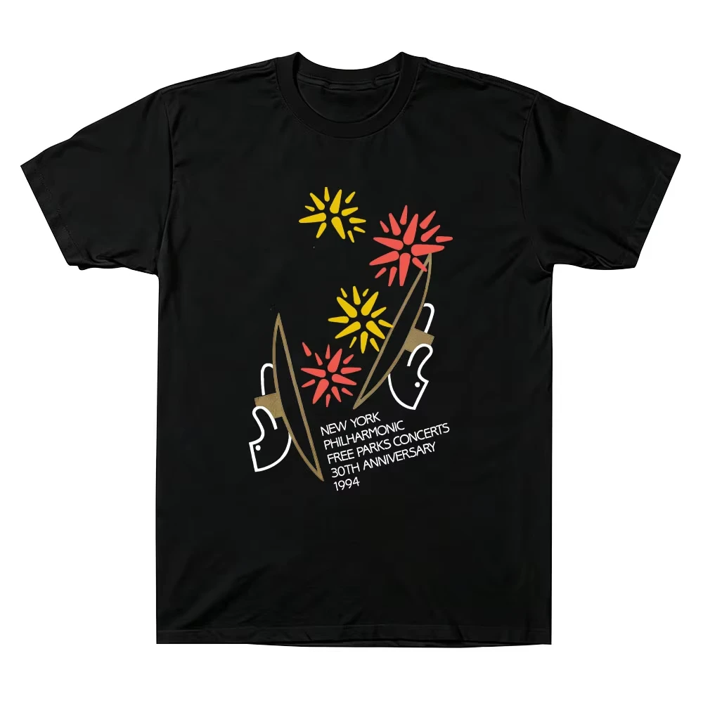 HarryStyles New York Philharmonics Poster Graphic Print T-shirt Streetwear Harajuku Fashion O-neck Cotton Men Women Oversize Top