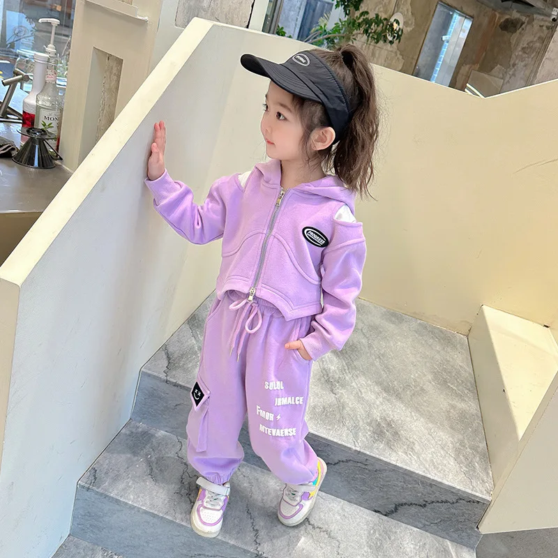 

Baby Girl Clothes Suit Girls Hooded and Shoulder Set 2024 New Two-piece Set Children Fashion Comfort Durable Clothing