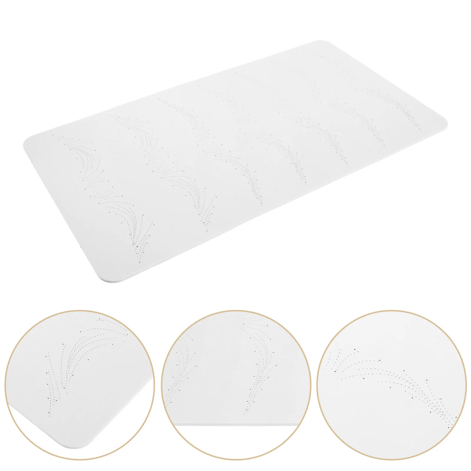 2Pcs Silicone Eyebrow Practice Skin Realistic Texture for Tattoo Training Line Brows Beginners