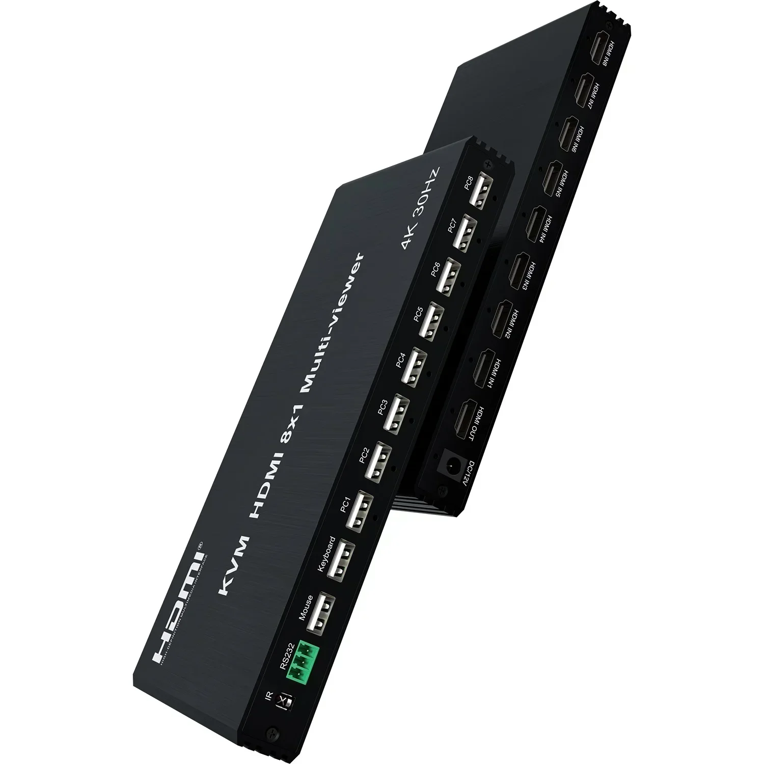 4K HDMI KVM Multiviewer 9x1 8x1 6x1 4x1 Screen Multi-Viewer Seamless Switch 1 Set Mouse Keyboard Control 8 PC Host Mouse Through