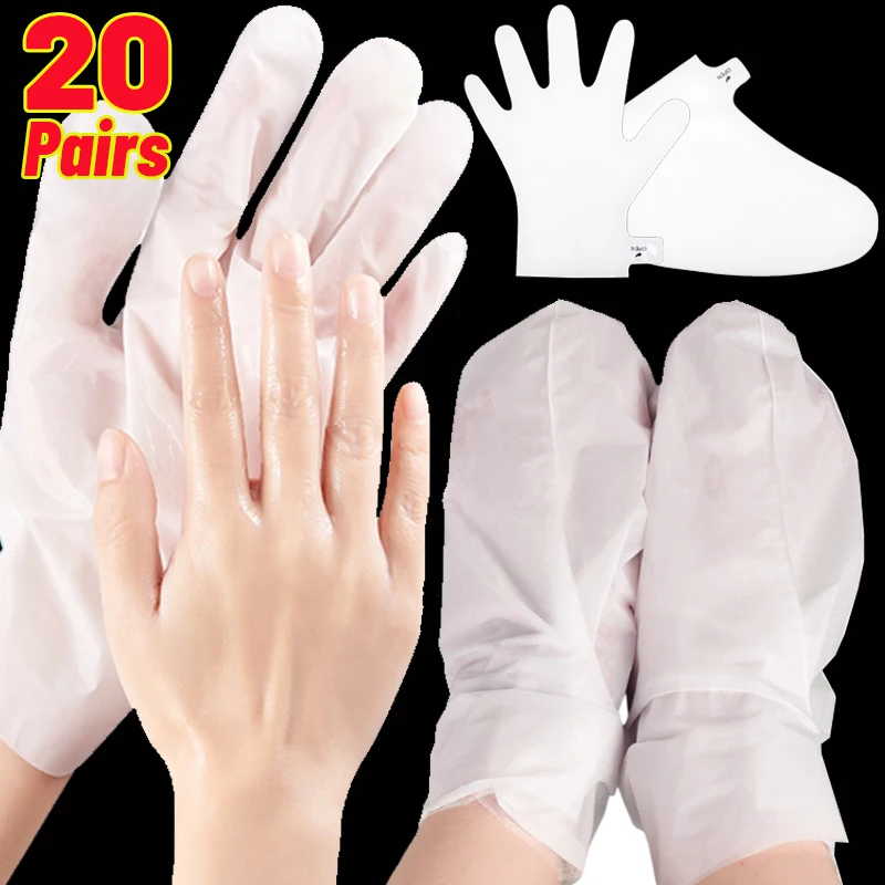 Reusable Empty Foot Mask Hand Mask Bags Homemade DIY Thicker Moisturizing Foot Socks Hand Glove Nourishing SPA Foot Hand Care