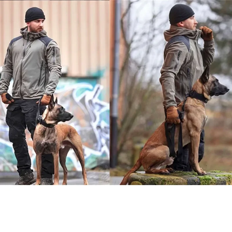 Nuovo abbigliamento in cotone leggero resistente al freddo Tuta da assalto mimetica per esterni Set da ciclismo invernale caldo da uomo con cappuccio multitasche