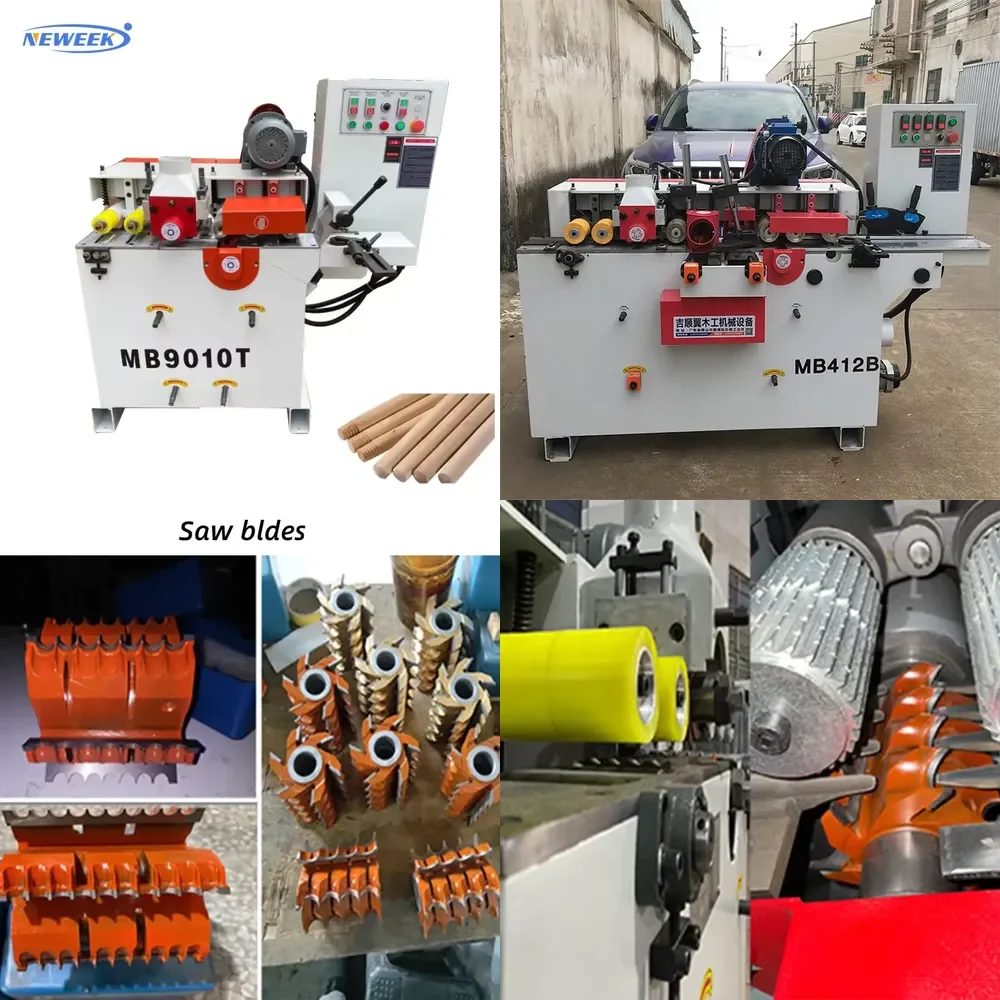 NEWEEK High Quality Stick Machine Rounding Mop Machine Multiple Round Wood Stick Making Machine