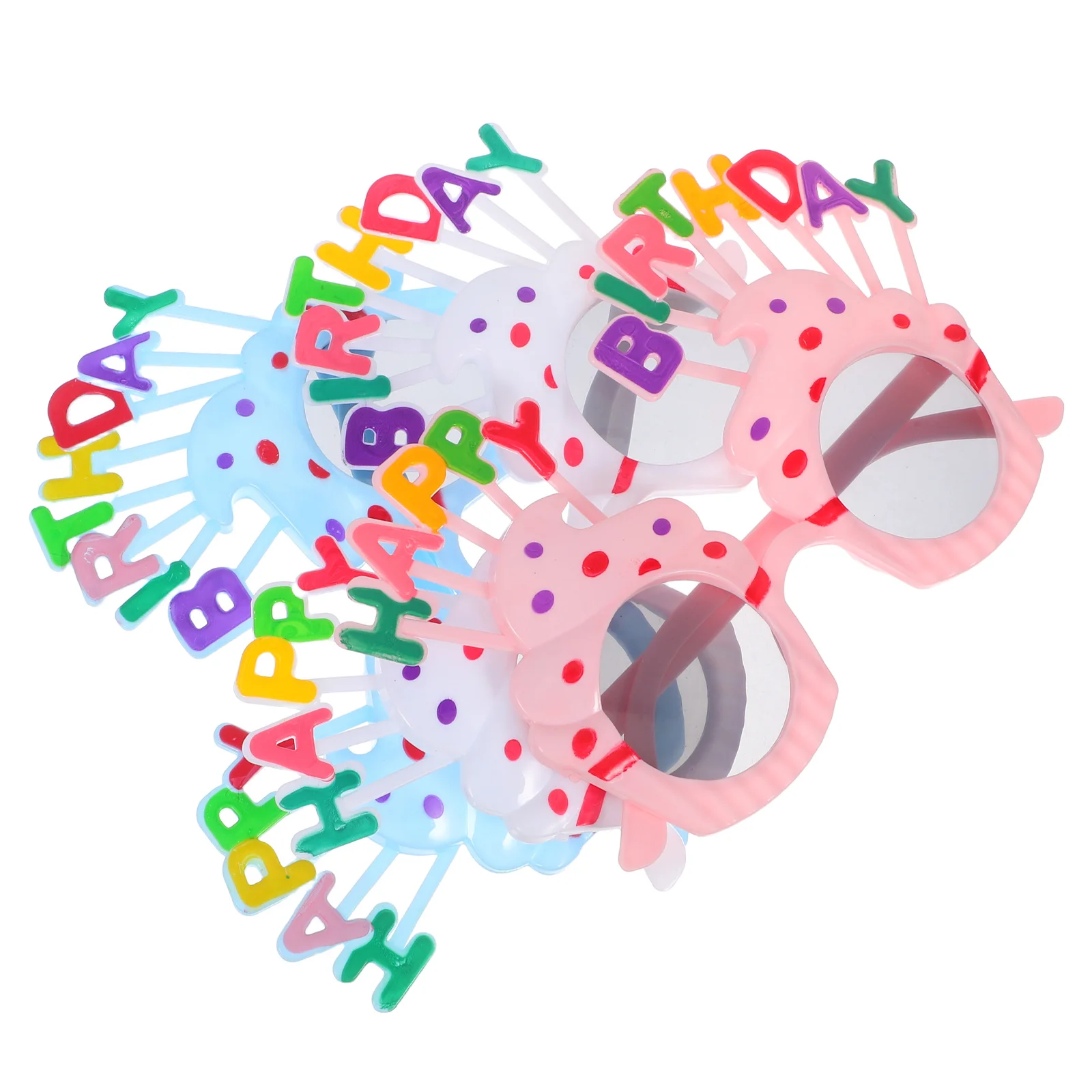 

3Pcs Birthday Glasses Party Sunglasses Novelty Happy Birthday Cake Shape Photo Booth Props Women Costume Eyewear