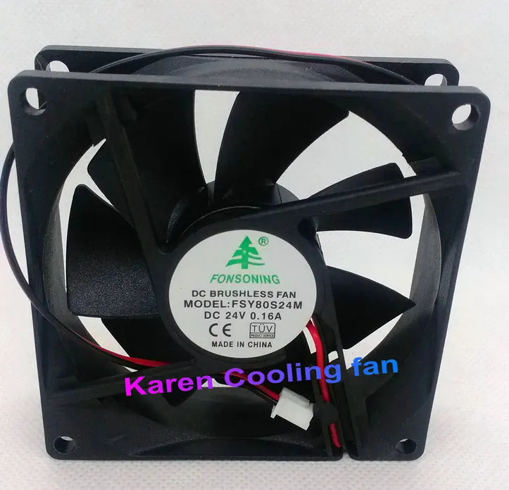 

Fonsoning 8025 24 В 0,16 А FSY80S24M CHA8024EBN-K(E) FD 248025 EB-N HF0824HB-B25 PUDC24Z4R R8025L24B-FH F8025X24D-C охлаждающий вентилятор