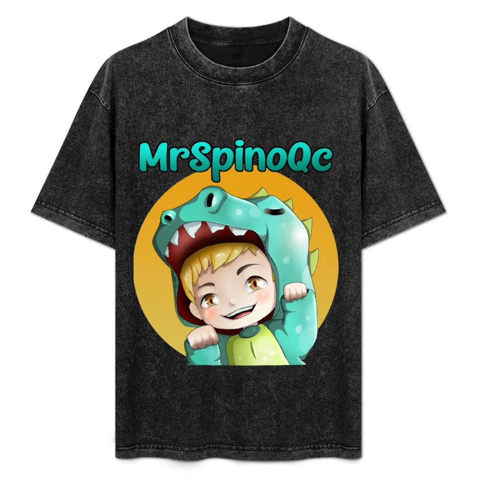 

MrSpinoQc official logo T-Shirt Holiday Casual Short Sleeve Top