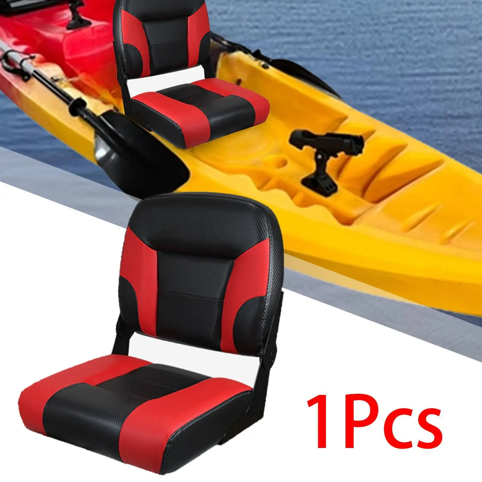 Folding Boat Seat Canoe Backrest Seat Water Resistant Speedboat Driving Chair Folded Boat Chair for Rafting Drifting Kayak