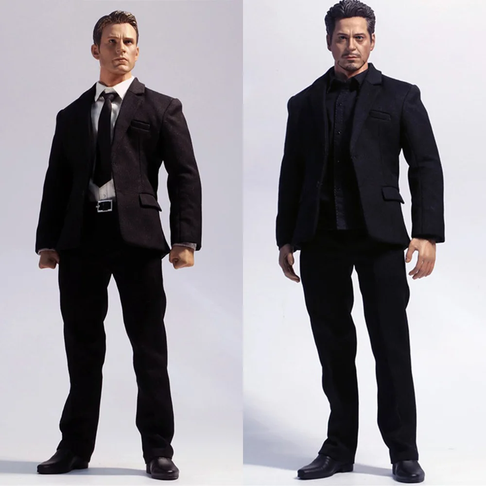 In Stock Jxtoys-034 1/6 Men Soldier Gentlemen'S Suit Clothes Set With 2 Shirts For Strong Jxs01 Body 12'' Male Action Figure