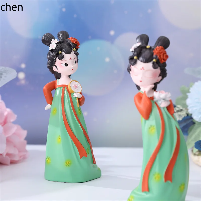 H1 graceful ancient style girl ornaments memories resin crafts ornaments factory direct sales dropshipping