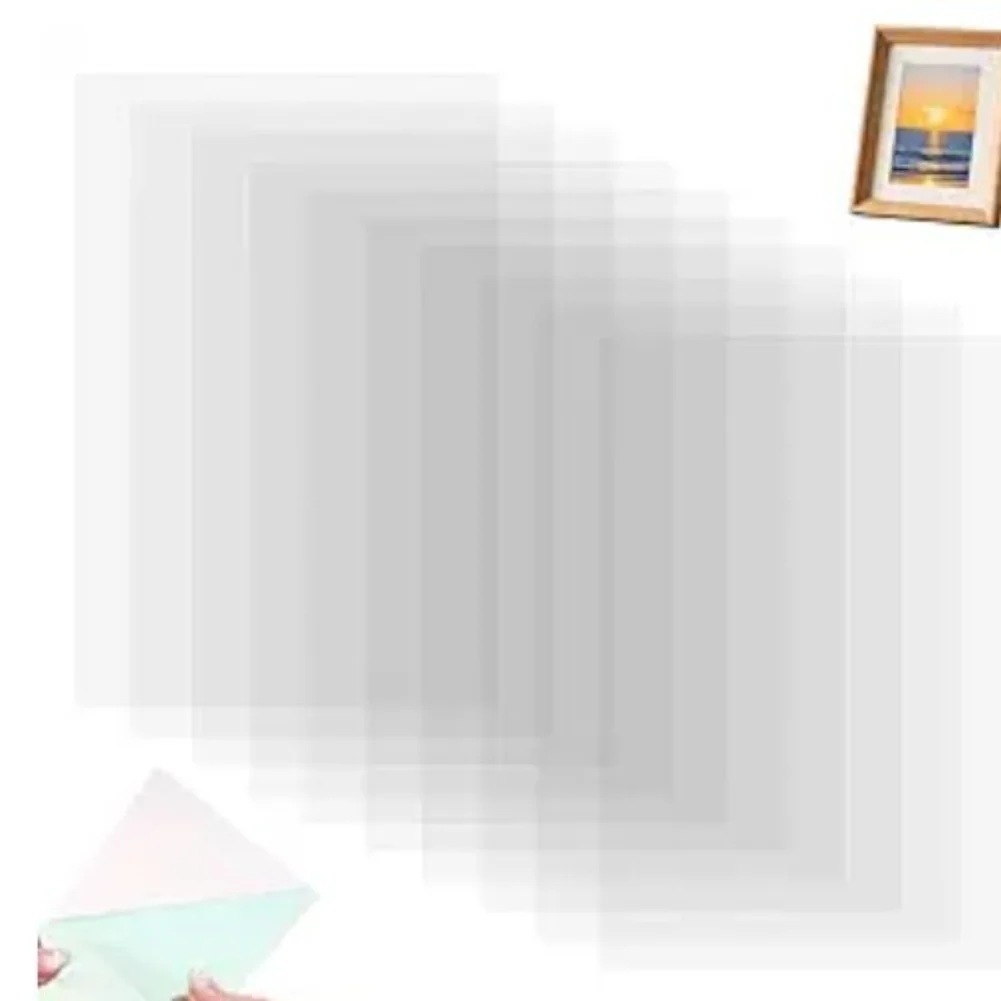 10PCS Heat Resistant Clear Acetate Sheets For Crafting DIY Card Making Scrapbooking Stencils Overlays PC Plastic Film