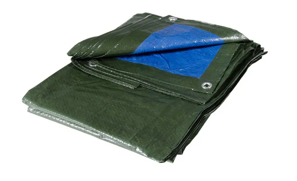 Verdelook | Telo in Polietilene Multiuso, 10x6 M, Verde/Blu, Telo di Copertura, Impermeabile, 100 G/M²