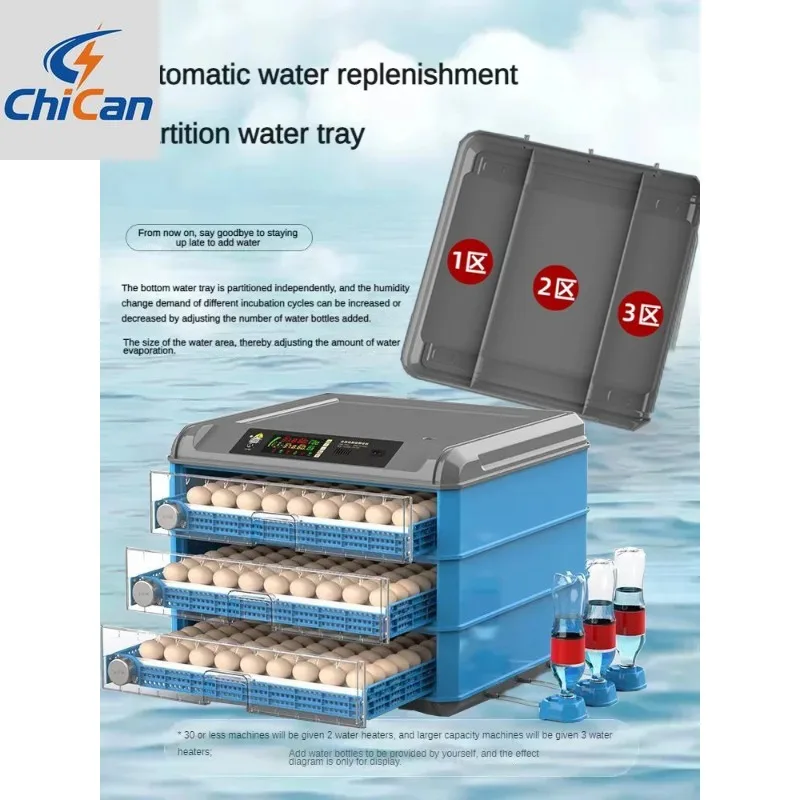 

【Hot】256-500 Eggs Capacity Chick Hatcher Machine Fully Automatic Duck Eggs Hatching Auto Temperature Humidity Control