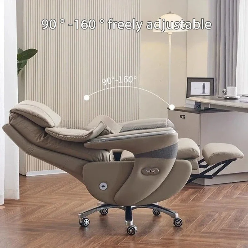 Ergonomic Office Chair with Swivel Seat and Footrest Adjustable Backrest Angle and Height Adjustable Executive Computer Chair