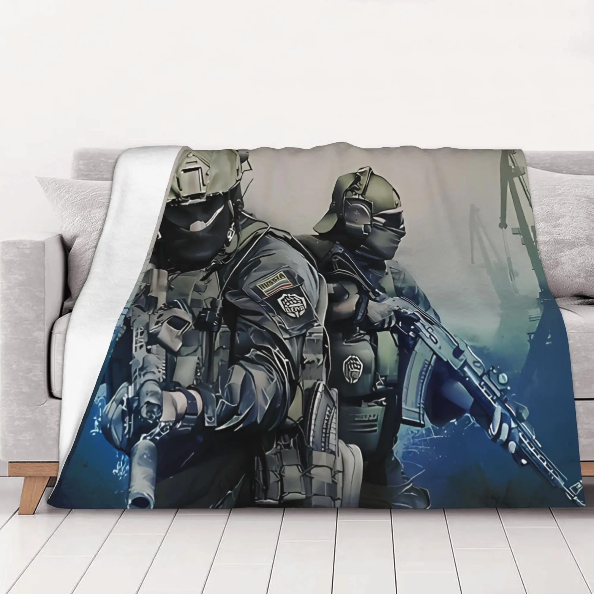 1PC home Cutecore Escape From Tarkov graphic Escape From Tarkov Blanket Super Cosy Plush Home Living Room Sofa halloween