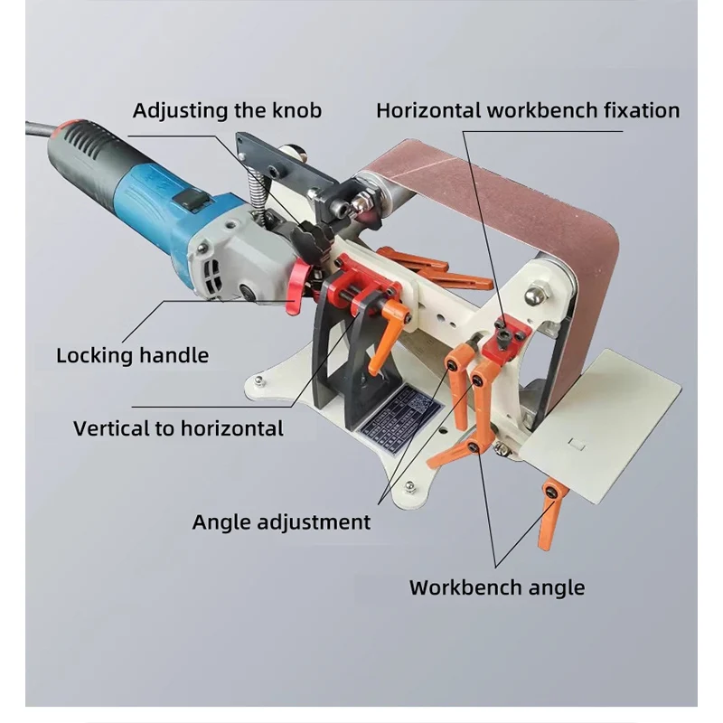 Angle Grinder To Belt Sander Adapter Refit Tool M10 Mini Sander Polishing Machine Grinder Belt Sanding Polishing Machine Tools