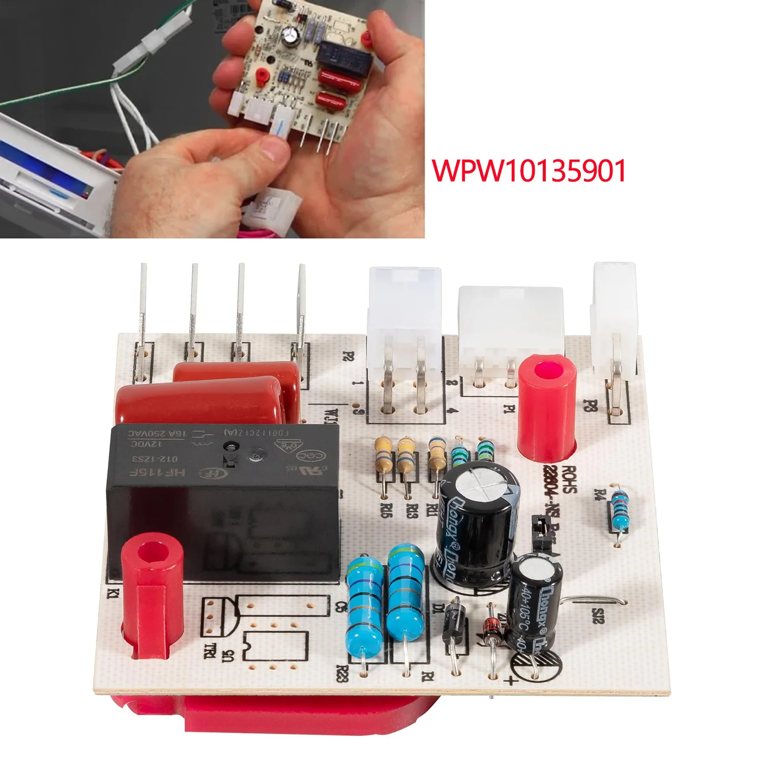 

W10135901 Замена платы управления холодильником для Whirlpool W10135901 AP6015576 PS11748857 WPW10135901