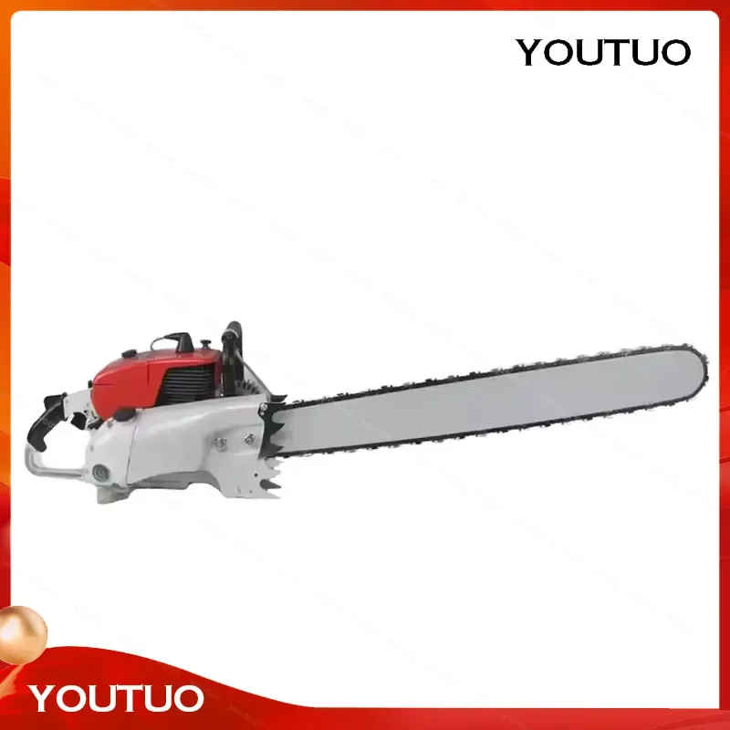 105CC 36 Inch Petrol Chainsaw 4.8kW Professional High Power Long Reach Tree Cutting Saw  Heavy Duty Woodworking