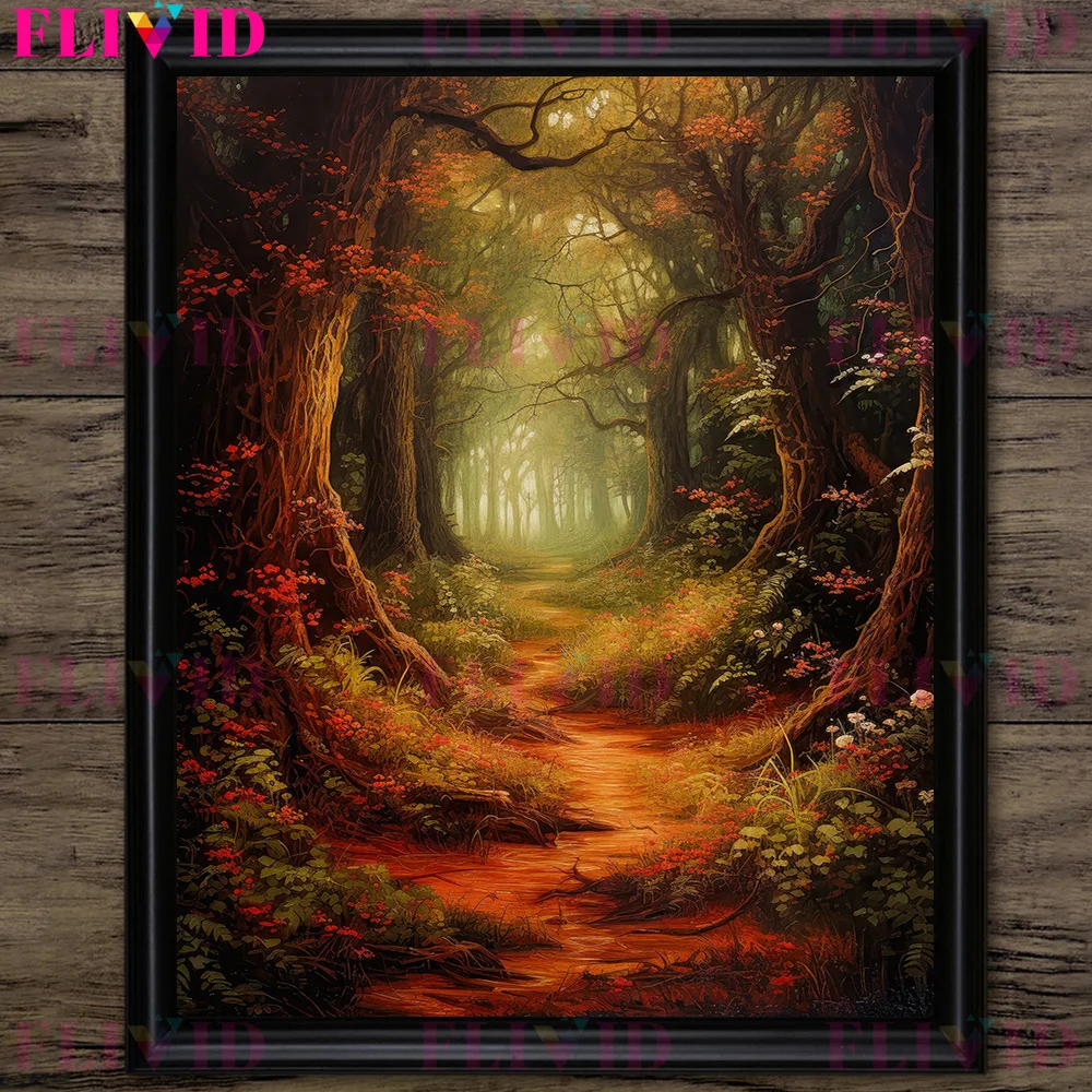 Dunkle Baumwolle geheime Reich Wald Vintage Wand kunst Leinwand Malerei Goth Dekor dunklen Wald Kunst Poster drucken Haupt dekoration