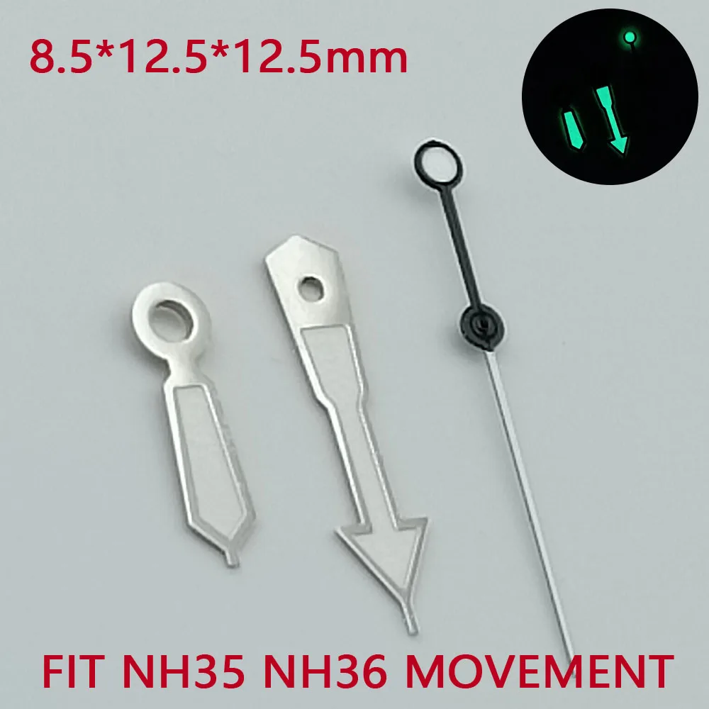 Watch Accessories Pointer NH35 NH36 sport watch Hands Green Super Luminous Suitable For NH35 NH36 Movement