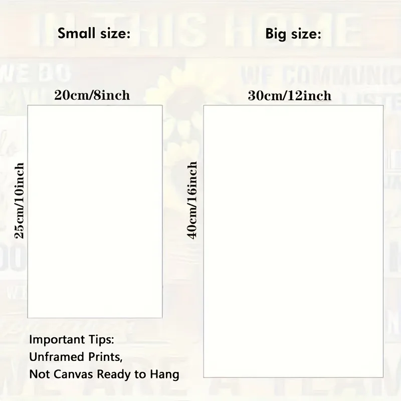 Personalized unframed Photo/Text Poster - Upload Your Own Images & Text Suitable for Home, Office, Classroom, Events view 3
