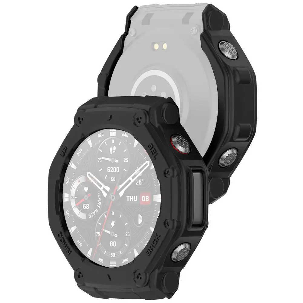 TPU Protective Case For Amazfit T-rex 3 Smartwatch TPU Soft Shell Edge Protector Case Frame Cover For Trex3 Accessories