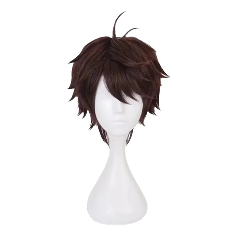 Volleyball Boy and Kawabata Cosplay Wig with Short Hair Curled Up Synthetic Fiber Wig image 3