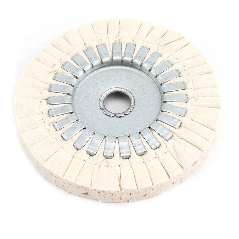 1pc 150mm Cotton Airway Buffing Wheel 150*22mm Cloth Open Bias Polishing Buffs Wheel 150x19mm White Polishing Wheel