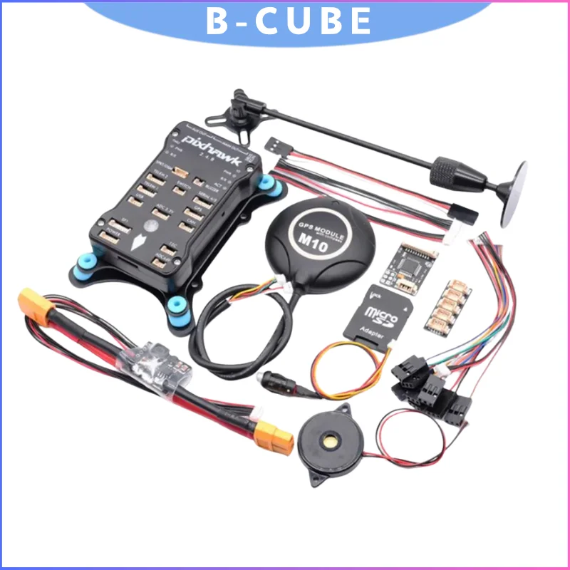 

Rctosky Pixhawk 2.4.8 Flight Controller with M10 GPS, PX4 Autopilot with Safety Switch, Buzzer, PPM & I2C for Quadcopter