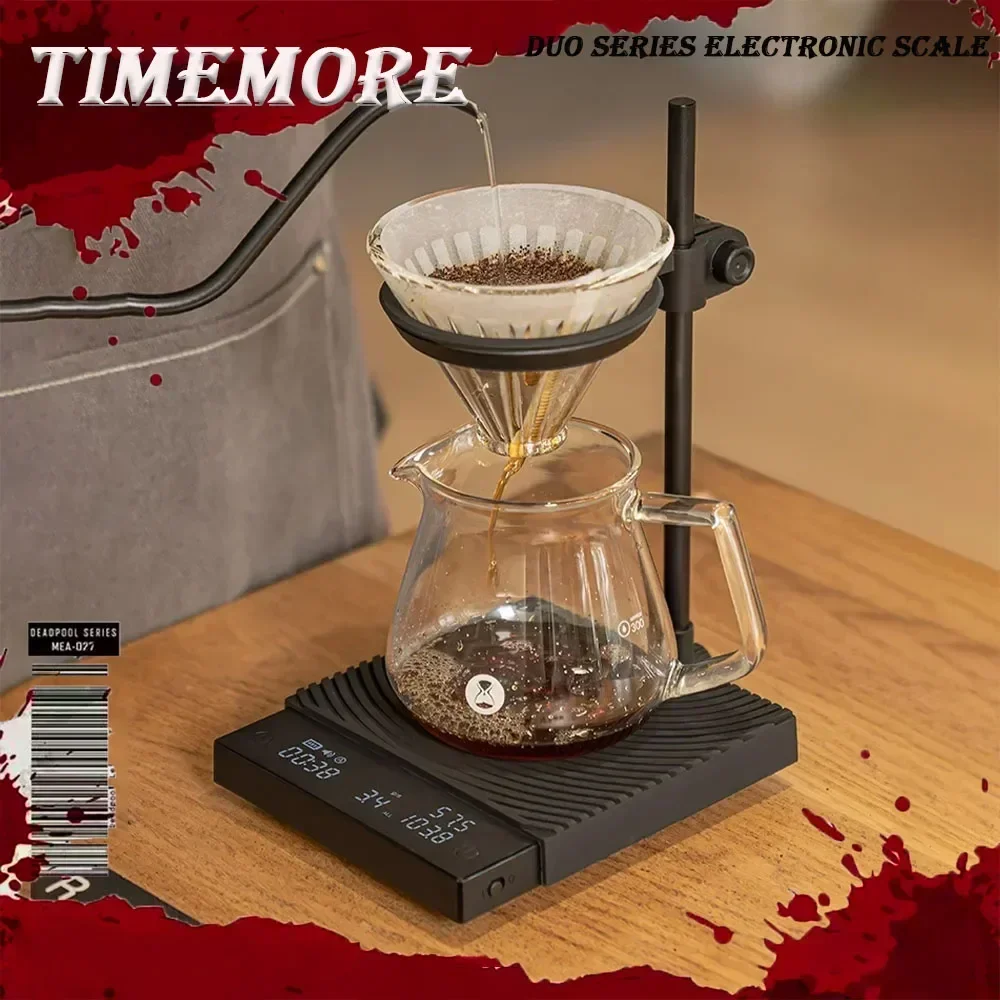 Timemore Black Mirror Duo Smart Coffee Electronic Scale Double Measurement Weighing Custom High Precision Hand Pour Coffee Scale