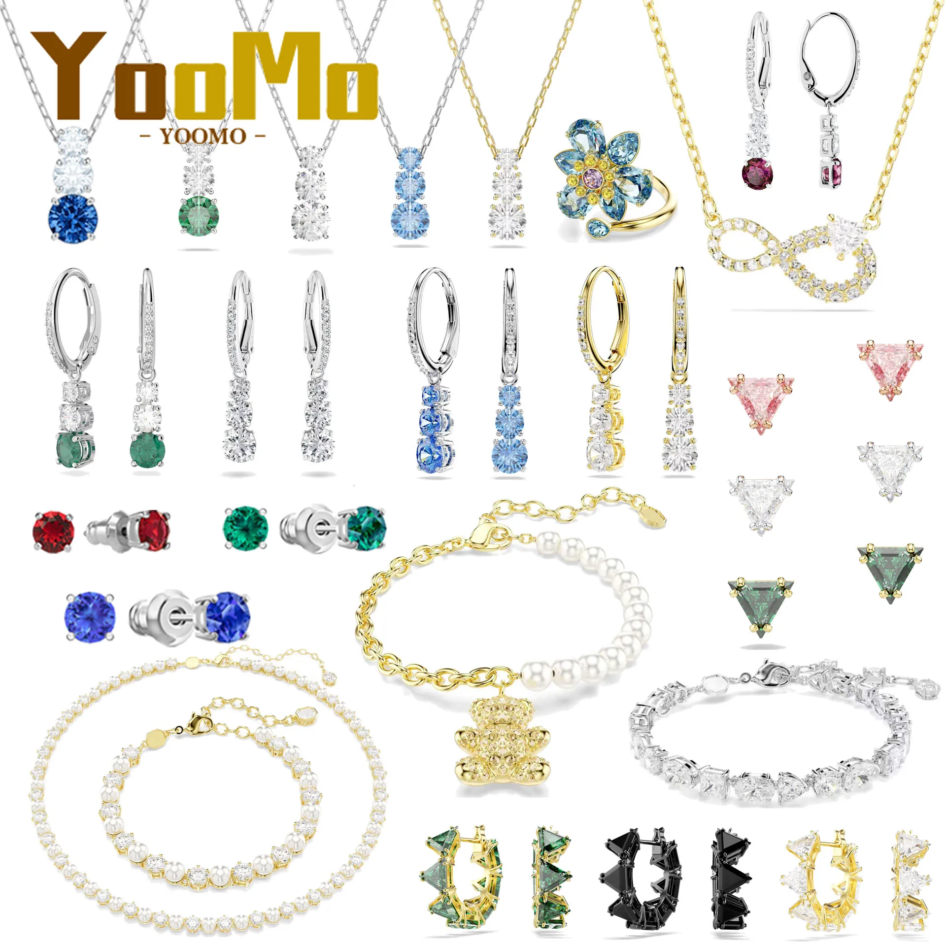 

Оригинальные ювелирные изделия принцессы, жемчуг и кристаллы, ожерелье, серьги, браслет, кольцо, высококачественный комплект ювелирных изделий, свадебный подарок, очаровательный женский