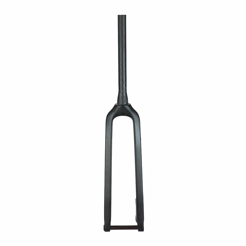 3k Textur T800 Carbonfaser Offroad-Fahrrad Starrgabel Vordere Mountainbike-Gabel mit Steckachse und Scheibenbremse Vorderer Offset 45mm 15*100mm – Detail 2