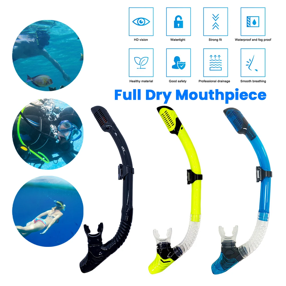 

Сменная силиконовая трубка для дайвинга, полностью сухая трубка для подводного дайвинга, воздушная дыхательная трубка, шланг, снаряжение для водных видов спорта