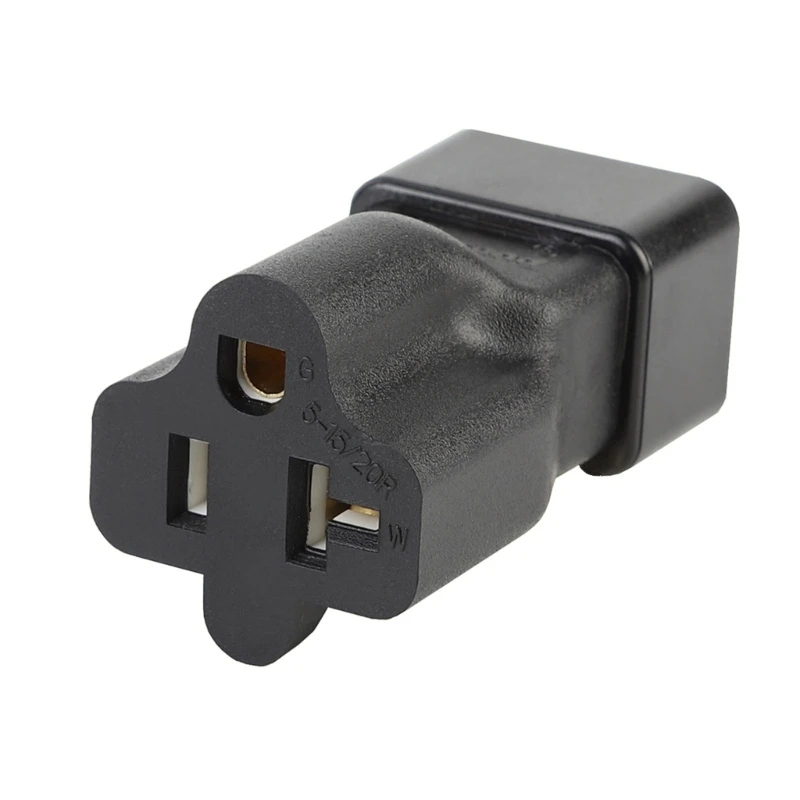 IEC320 C20 Male to Nema 5-15 Female Adapter Kettle Plug 3-pin Connector Interfaces Power Adapter Converter Dropship