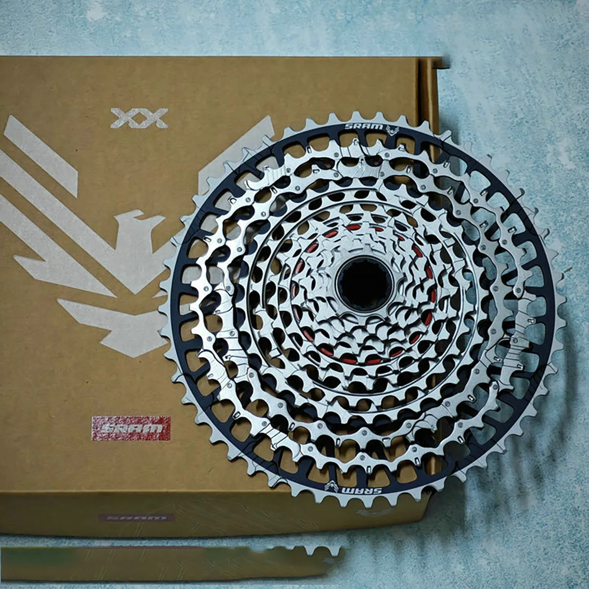 

SRAM XX EAGLE TRANSMISSION XS-1297 Eagle Transmission Cassette CS-XS-1297-A1 T-TYPE EAGLE 10-52T 12SPEED Black
