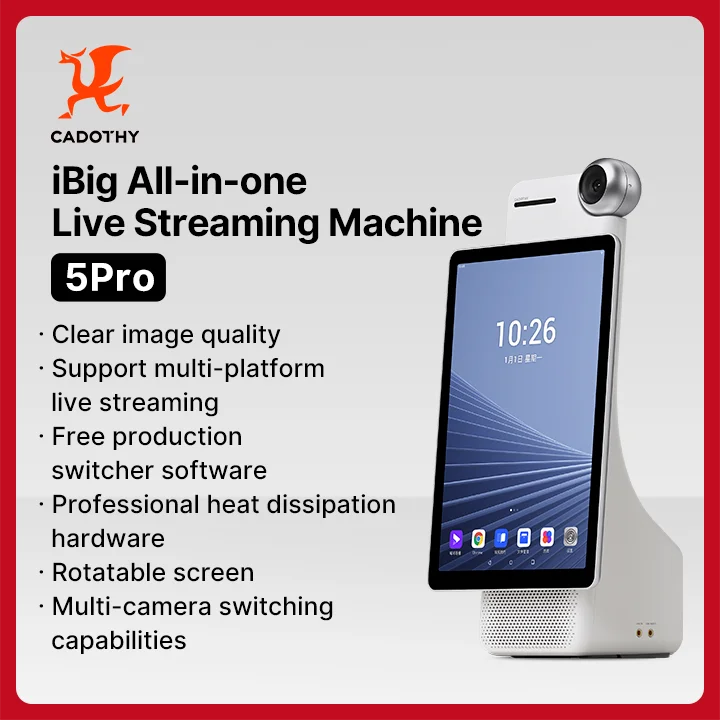 CADOTHY Factory Price Live Streaming Machine Youtube Live Stream Monitor Hd Camera Live Streaming Rig For Online Education