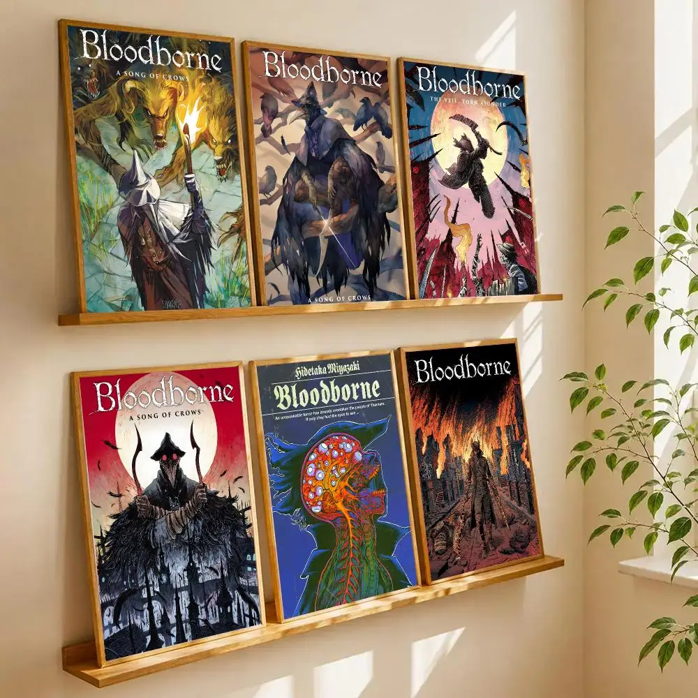 B-Bloodborne Poster High-definition Waterproof Poster Stickers Suitable For Bedroom Living Room Home Decoration