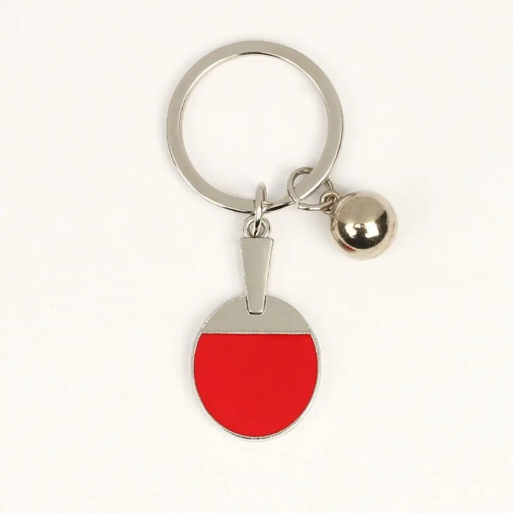 Mini Pingpong Bat Ball Keychain Zinc Alloy Keychain Mini Pingpong Bat Keyring Creative Jewelry Gifts Table Tennis Key Chain