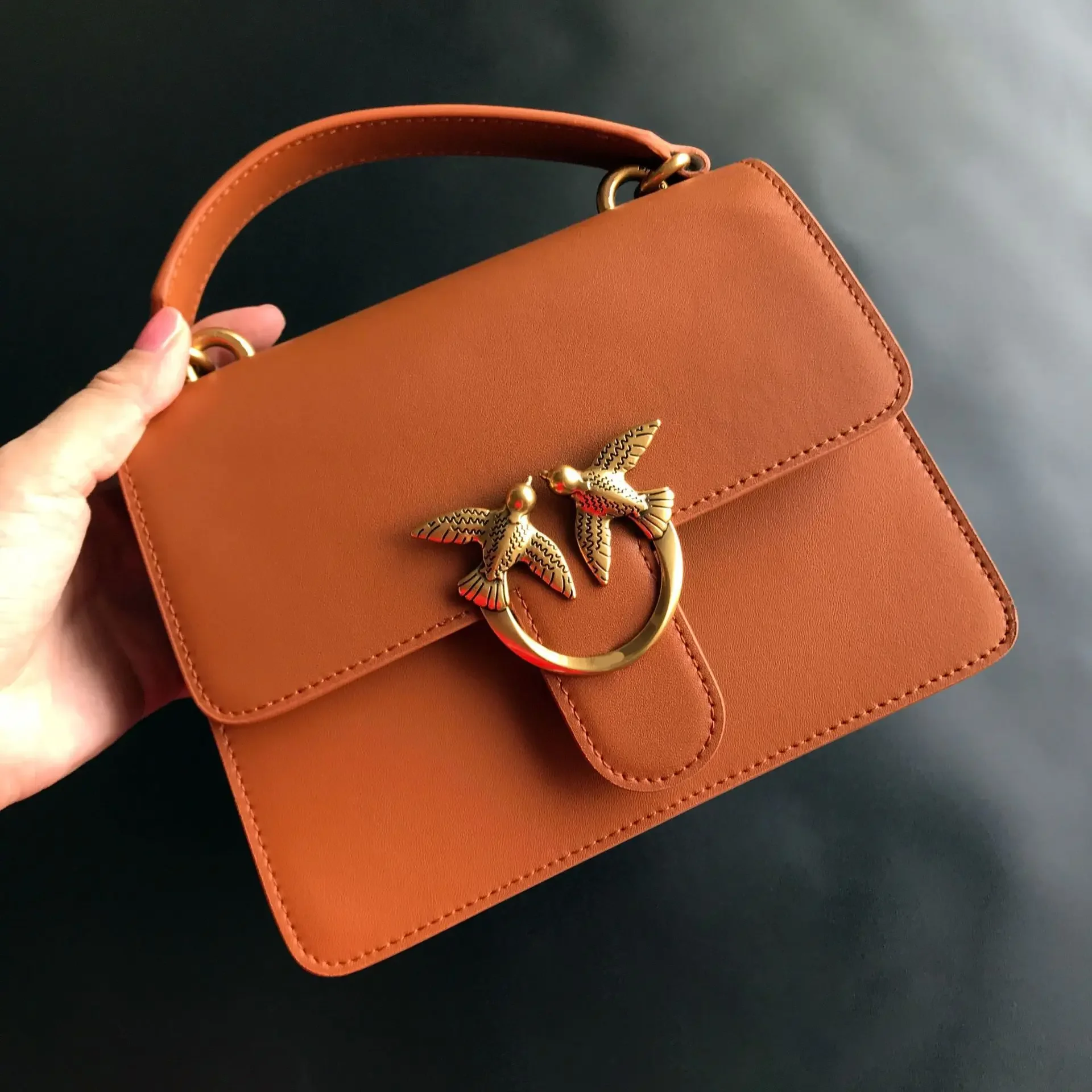 New Genuine Leather Organizer Handbag Women Shoulder Crossbody Bag Premium Soft Leather Daily Ladies Purse