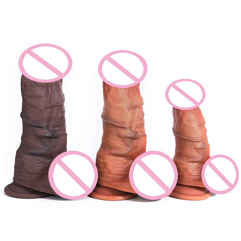 Thick Silicone Dildo Realistic Penis Suction Cup Dick Anal Plug Sex Toys Female Male Masturbator Sex Shop Phallus Sex Product 18