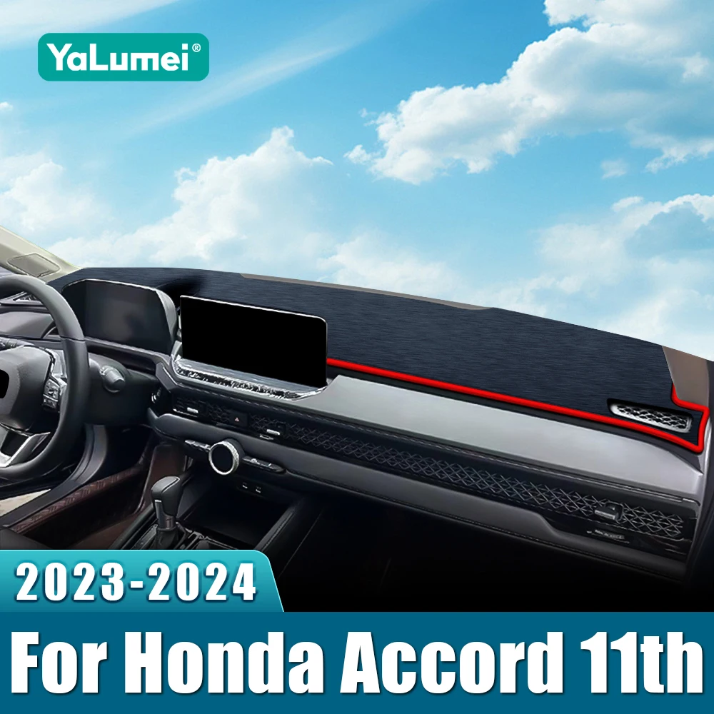 Für Honda Accord 11. Generation 2023 2024 2025 Armaturenbrett-Abdeckung Dashmat Sonnenschutz Instrumententafel Anti-UV Rutschfeste Matte Zubehör
