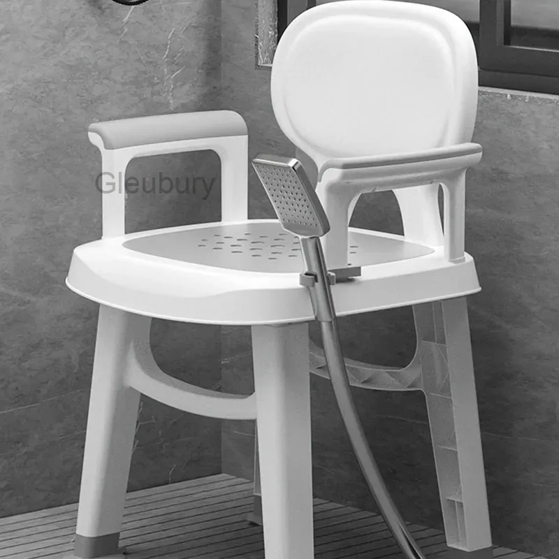 Plastic Shower Bathroom Chair Elderly Children Small Designer Space Saving Stool Bedroom Nordic Cabeceros Postmodern Furniture