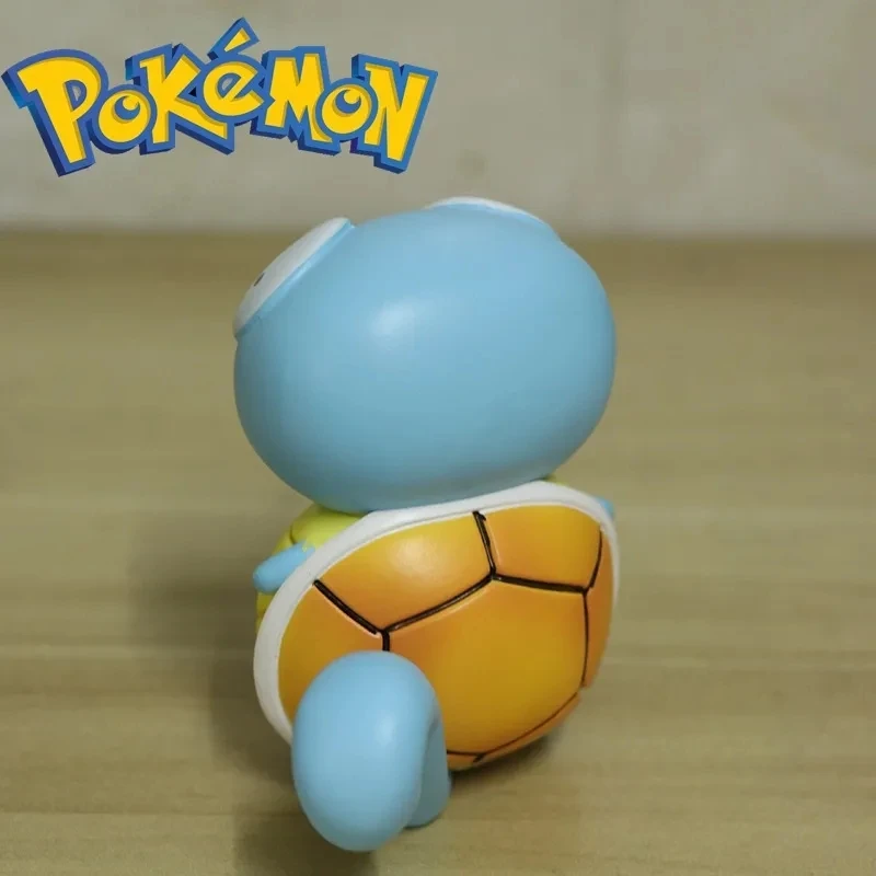 6.5 cm Pokemon Leuke Big-Eyed Starter Squirtle Anime Figuur Desktop Ornament Decoratieve Pop Jongen Trendy Speelgoed Gift Collectible