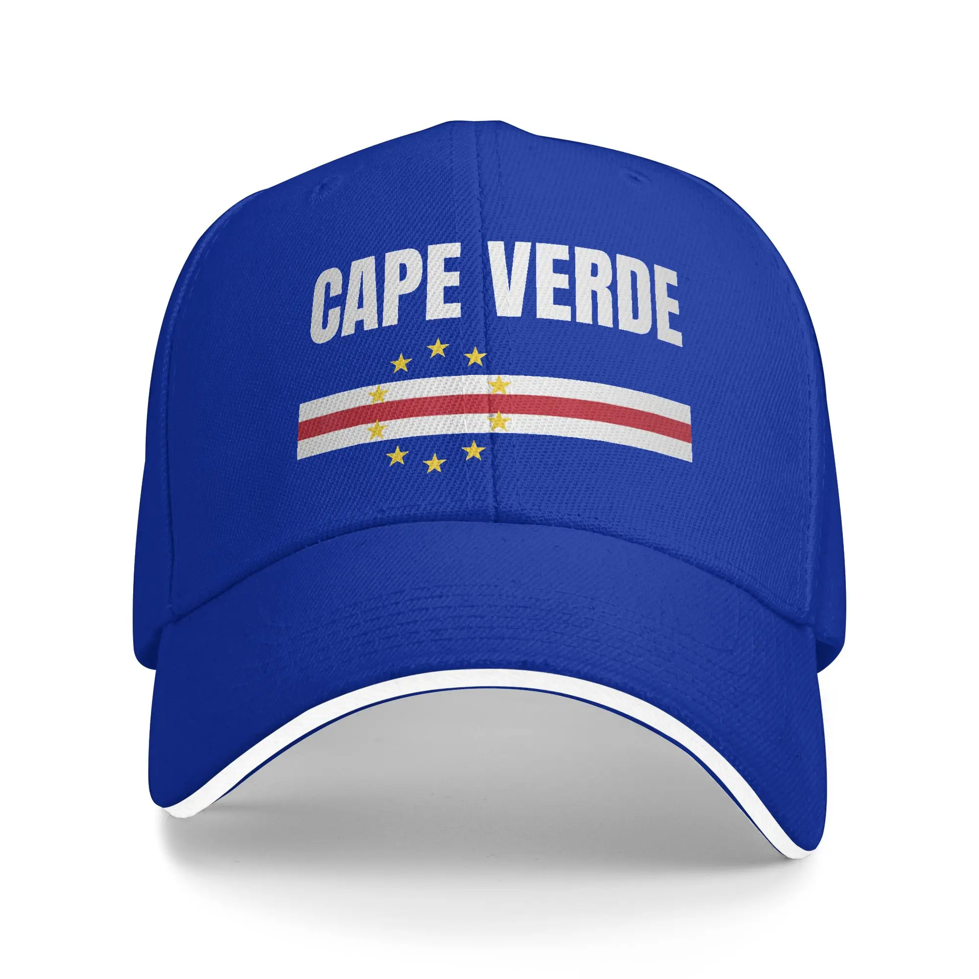 Cape Verde Flag Supporter Sandwich Cap Men Women Outdoor Baseball Cap Football Fan 2026 Adjustable Fitted All seasons Hats Adult