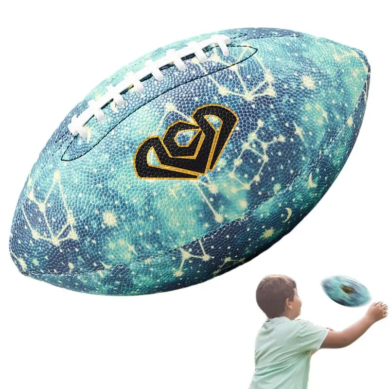 

Light Up Football Super Grip Junior Football Night Ball Football Size 6/9 Double Laced Lighted Football PU Leather Waterproof