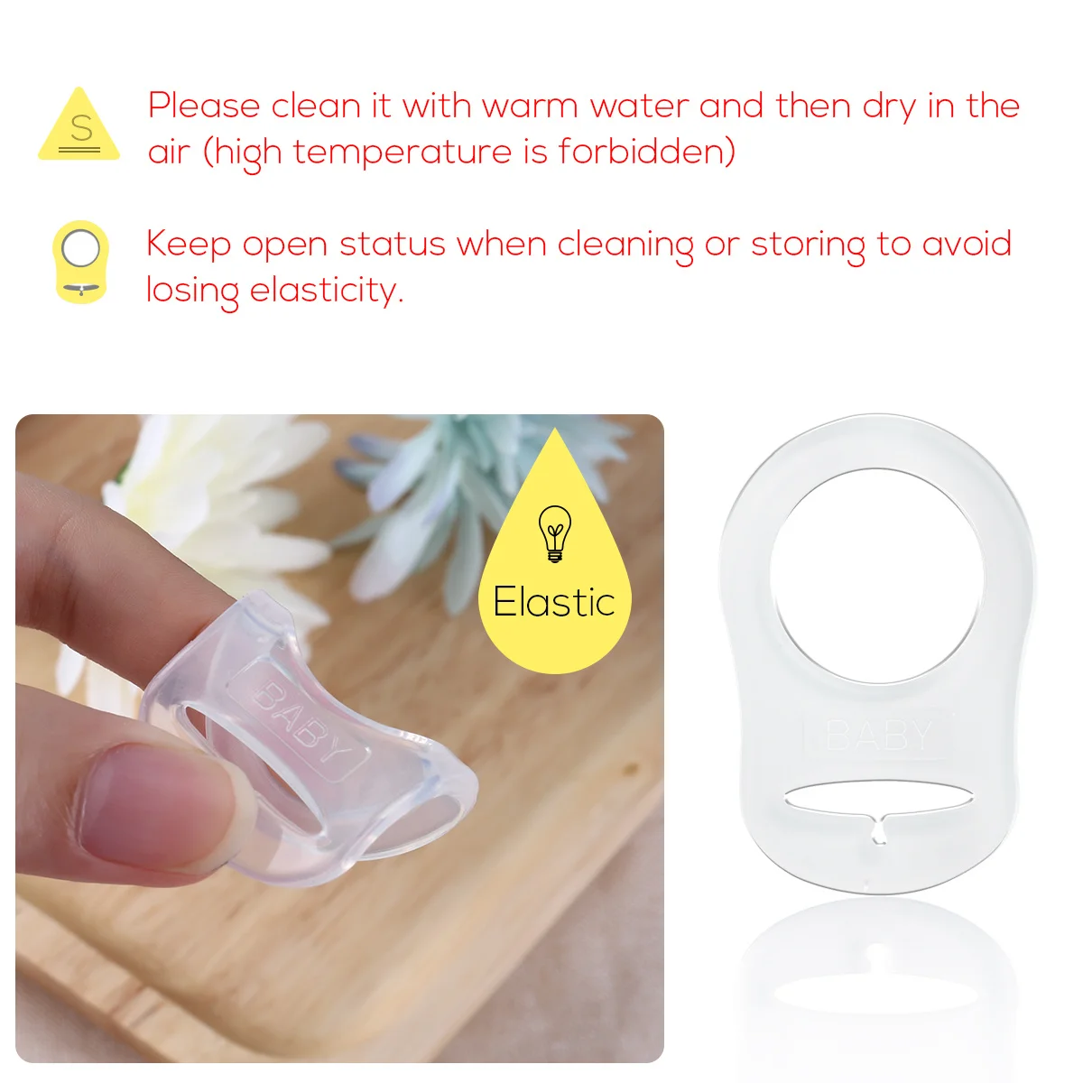 

10 шт. силиконовые зажимы для сосок, прозрачные, простые в использовании и другие пустышки в стиле пустышек