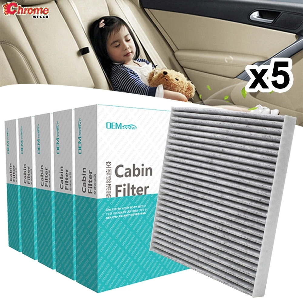 

5X Car Parts Activated Carbon Pollen Cabin Air Filter 97133-2H001 97133-F2000 For Hyundai Creta Elantra i20 i30 Kia Carens Ceed