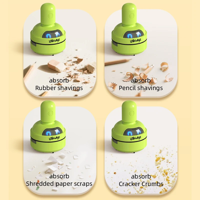 Pembersih desktop, pengisian daya USB elektrik, penyedot debu desktop, penyapu remah karet, penghilang debu keyboard mini