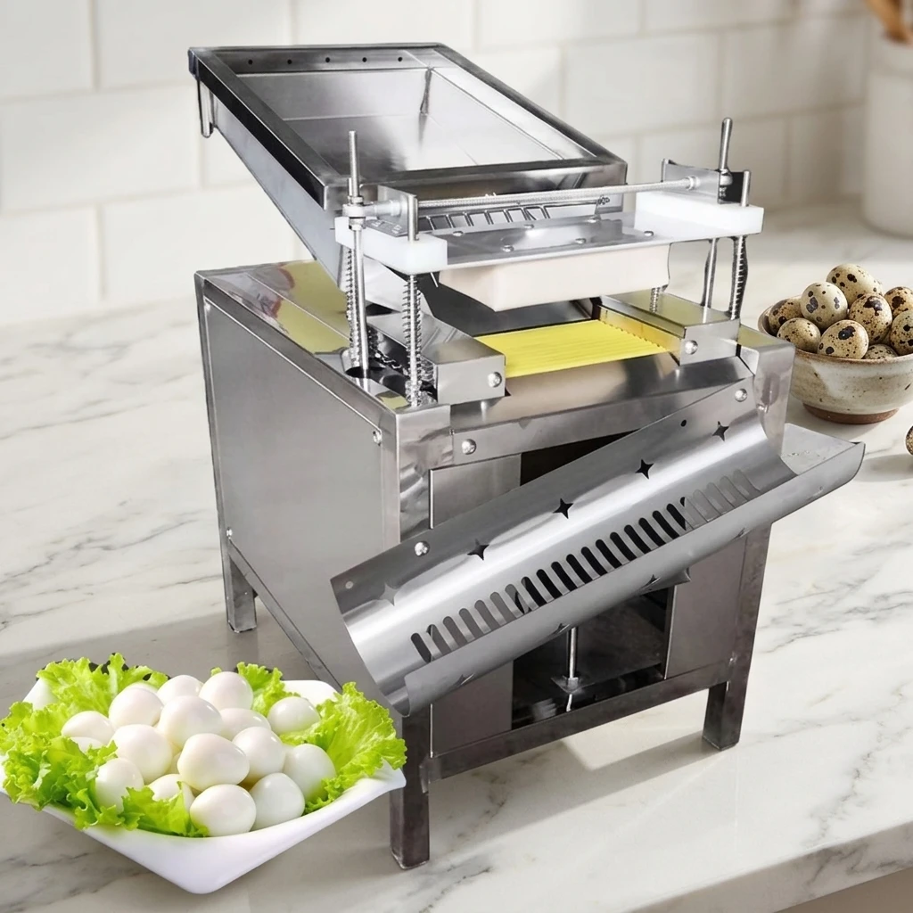 Hot Selling Multifunctional Automatic Quail Egg Peeling Machine Egg Skinning and Breaking with Motor Bearing Core Components