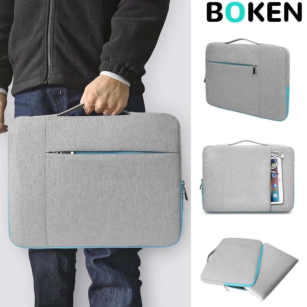 

Деловая сумка для ноутбука MacBook Pro/Air 13, 14, 15, 16 дюймов, чехол для ноутбука для путешествий, защитная сумка для компьютера подходит для Dell HP Xiaomi